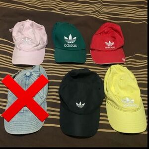 Adidas Multicolor Logo Baseball Caps Collection